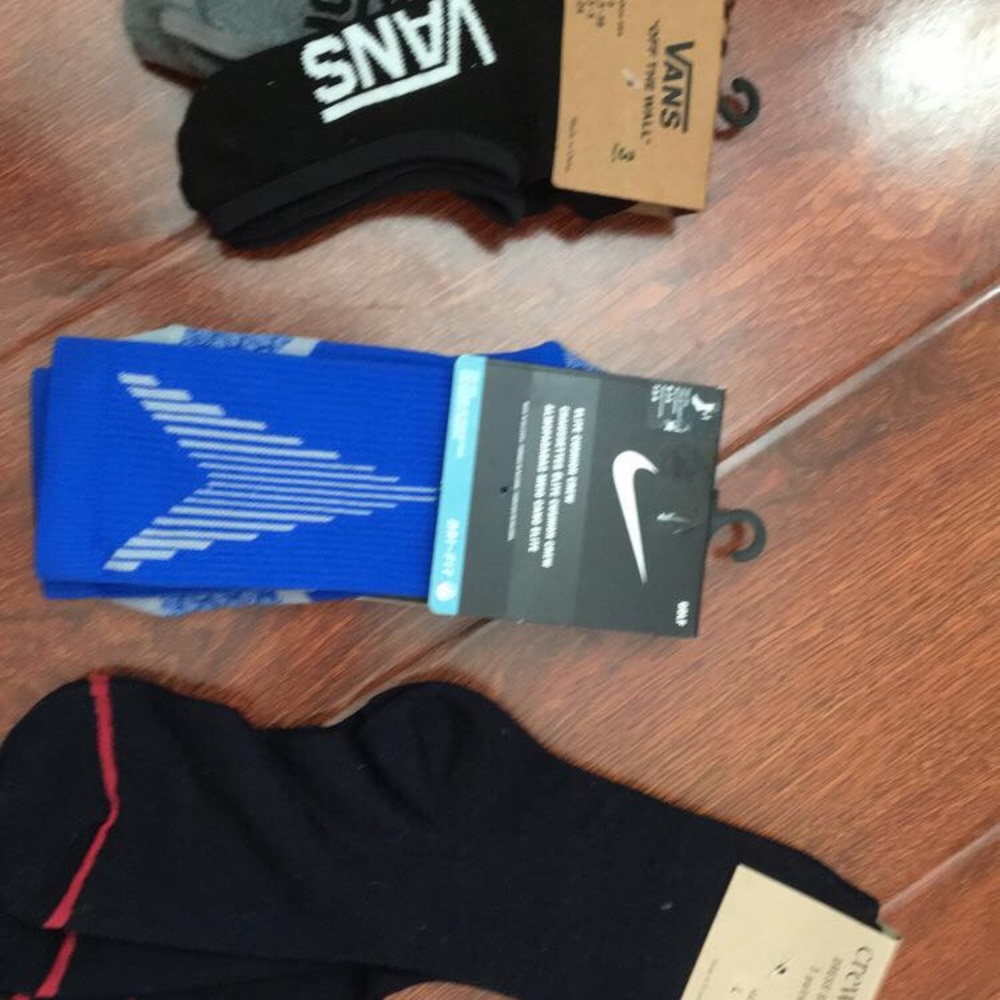 Assorted boy sockes, vans, nike and jcrew